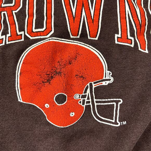 Vintage Cleveland Browns 80s Raglan Sweatshirt Medium/Small - Picture 5 of 7